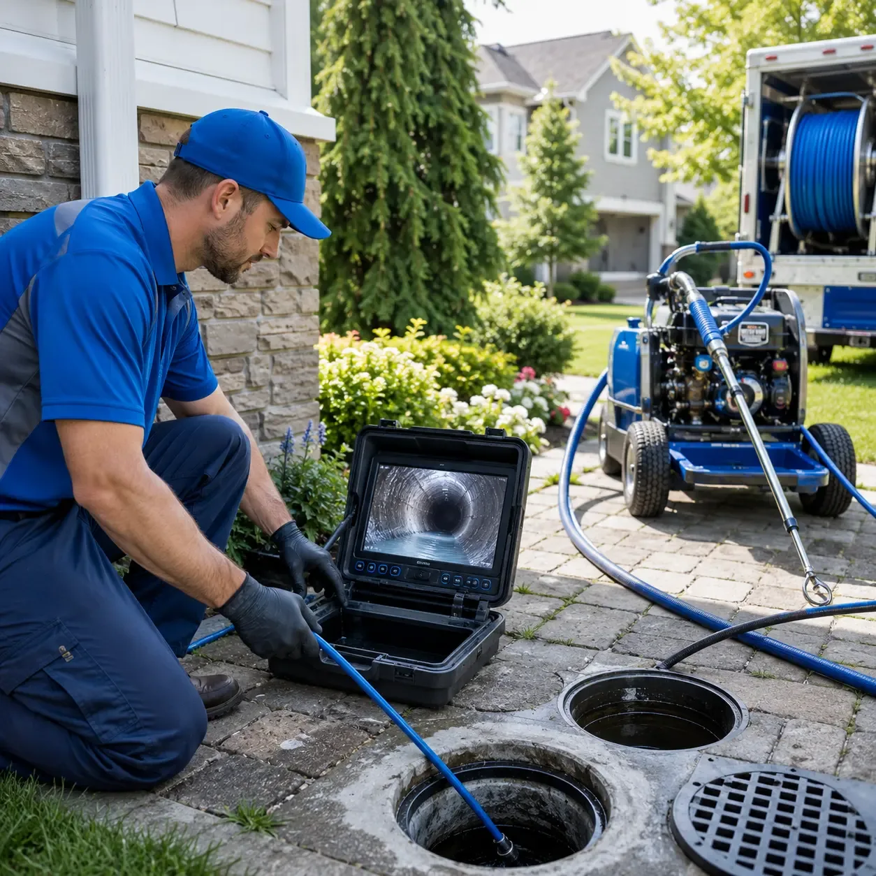 Outdoor drain cleaning professionals serving Leighton, AL